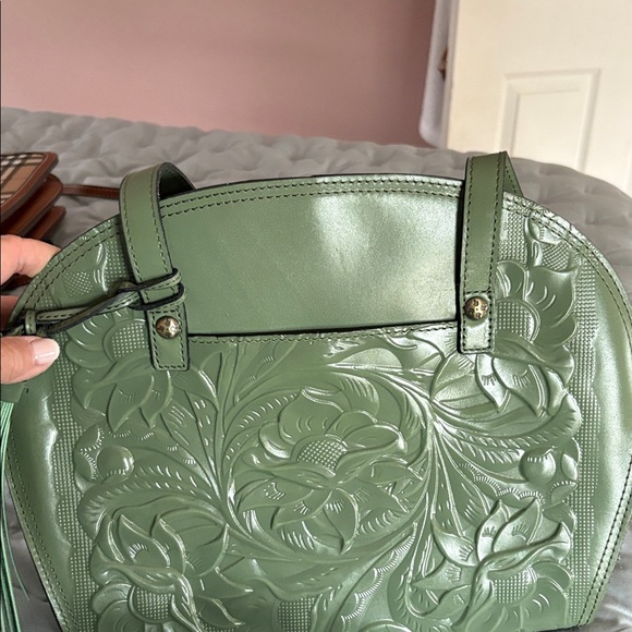 Patricia Nash Handbags - Green Floral Embossed Women’s Handbag